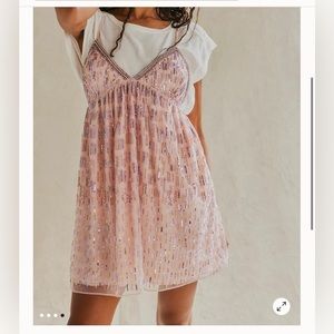 Free people mini sequins dress